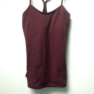 lululemon athletica Tops - Lululemon Power Y Tank Luon® in Maroon, Size 4 lululemon athletica Tops - Lululemon Power Y Tank Luon® in Maroon, Size 4